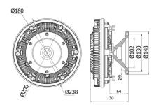 Spojka ventilátora chladenia MAHLE CFC 10 000S