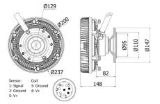 Spojka ventilátora chladenia MAHLE CFC 19 000S