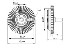 Spojka, větrák chladiče MAHLE CFC 29 000S