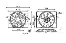 Ventilátor chladenia motora MAHLE CFF 336 000S