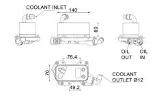 Chladič oleja automatickej prevodovky MAHLE CLC 132 000P