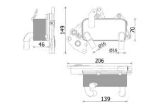 Chladič oleje, automatická převodovka MAHLE CLC 230 000P
