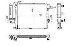 Chladič motora MAHLE CR 251 000S