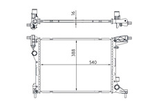 Chladič, chlazení motoru MAHLE CR 1663 000S