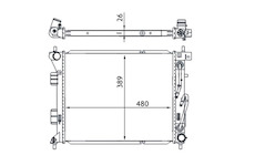 Chladič, chlazení motoru MAHLE CR 1694 000S