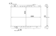 Chladič motora MAHLE CR 1701 000S