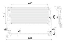 Chladič, chlazení motoru MAHLE CR 2310 000P