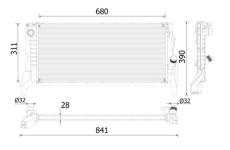 Chladič, chlazení motoru MAHLE CR 2312 000P