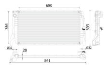 Chladič motora MAHLE CR 2314 000P