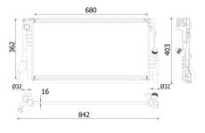 Chladič motora MAHLE CR 2315 000P