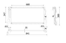 Chladič, chlazení motoru MAHLE CR 2317 000P