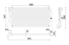 Chladič, chlazení motoru MAHLE CR 2318 000P