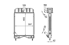 Chladič, chlazení motoru MAHLE CR 2332 000S