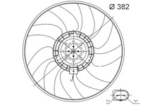 Ventilátor chladenia motora MAHLE CFF 32 000S