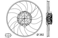 Ventilátor chladenia motora MAHLE CFF 312 000S