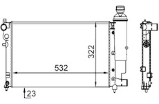 Chladič, chlazení motoru MAHLE CR 91 000S