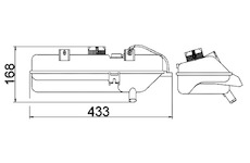 Vyrovnávací nádoba, chladicí kapalina MAHLE CRT 16 000S