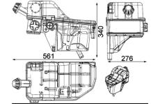 Vyrovnávací nádoba, chladicí kapalina MAHLE CRT 33 000S