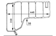 Vyrovnávací nádoba, chladicí kapalina MAHLE CRT 38 000S
