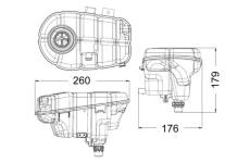 Vyrovnávací nádoba, chladicí kapalina MAHLE CRT 60 000S