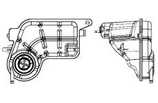 Vyrovnávací nádoba, chladicí kapalina MAHLE ORIGINAL CRT 81 001S