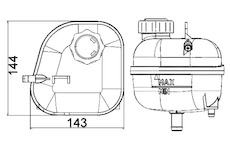 Vyrovnávací nádoba, chladicí kapalina MAHLE CRT 85 001S