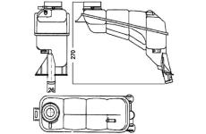 Vyrovnávací nádoba, chladicí kapalina MAHLE CRT 117 000S