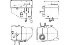 Vyrovnávací nádoba, chladicí kapalina MAHLE CRT 126 000S