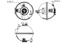 Vyrovnávací nádoba, chladicí kapalina MAHLE CRT 223 000S