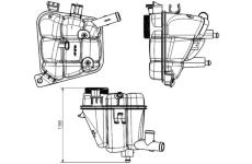 Vyrovnávací nádoba, chladicí kapalina MAHLE CRT 231 000S