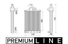 Chladič, chlazení motoru MAHLE CR 2399 000P