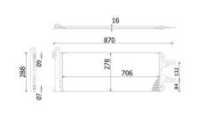 Kondenzátor, klimatizace MAHLE AC 368 000S