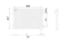 Kondenzátor, klimatizace MAHLE ORIGINAL AC 734 000S