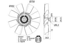 Ventilátor chladenia motora MAHLE CFF 454 000S