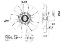 Ventilátor chladenia motora MAHLE CFF 457 000S