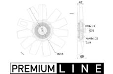 Větrák, chlazení motoru MAHLE CFF 525 000P
