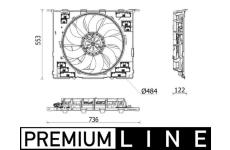 Ventilátor chladenia motora MAHLE CFF 542 000P