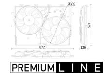Ventilátor chladenia motora MAHLE CFF 551 000P