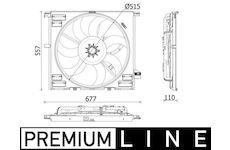 Větrák, chlazení motoru MAHLE CFF 554 000P