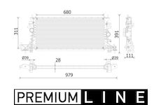 Chladič motora MAHLE CR 2251 000P