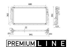 Chladič motora MAHLE CR 2279 000P