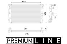Chladič, chlazení motoru MAHLE CR 2324 000P