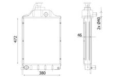 Chladič, chlazení motoru MAHLE CR 2304 000P