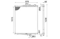 Chladič, chlazení motoru MAHLE CR 2095 000S