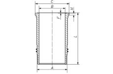 Válcové pouzdro MAHLE ORIGINAL 227 WN 70 00