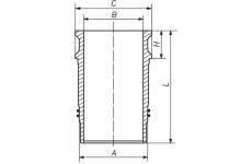 Válcové pouzdro MAHLE ORIGINAL 061 LW 00100 001