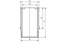 Válcové pouzdro MAHLE ORIGINAL 039 WN 15 01