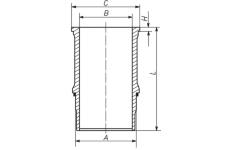 Válcové pouzdro MAHLE 039 WN 11 01