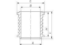 Válcové pouzdro MAHLE 004 WR 16 00