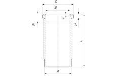 Válcové pouzdro MAHLE 061 WN 14 01